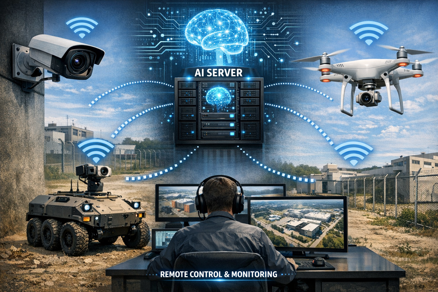 Autonomous Security Robot in Action